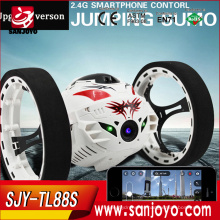 2015 mejores juguetes TL88S MINI de salto del coche del rc con 200 w hd cámara wifi control de rebote de buena calidad